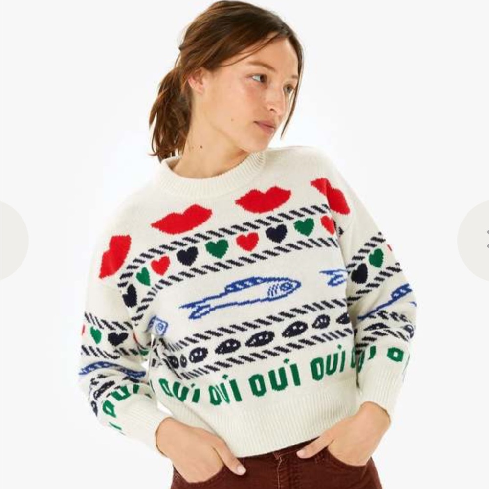 Clare V Icon Crewneck Sweater Wool